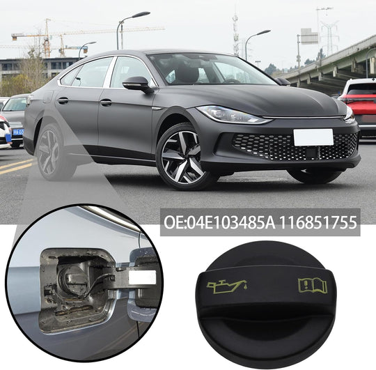 Car Engine Oil Filler Cap 04E103485A 116851755 for 1.0L 1.2L 1.4L 1.6L Engines Automotive Oil Fuel Tank Cap Oil Filler Plug Cover