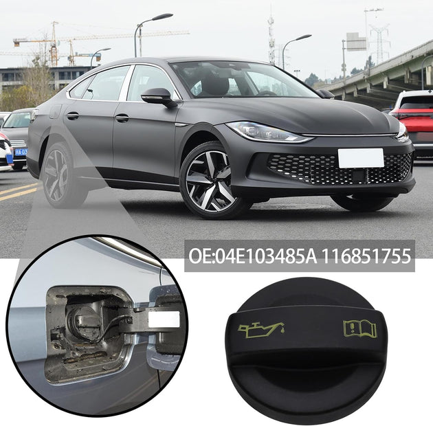 Car Engine Oil Filler Cap 04E103485A 116851755 for 1.0L 1.2L 1.4L 1.6L Engines Automotive Oil Fuel Tank Cap Oil Filler Plug Cover