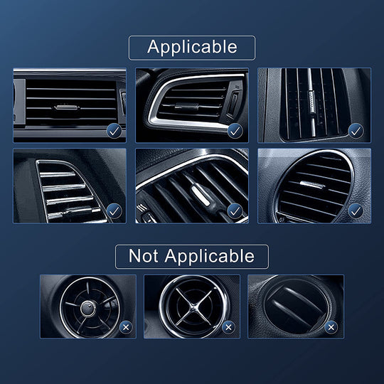 Air Vent Car Phone Holder, Harvcci Gravity Cradle Shakeproof Cell Phone Holder, Universal Compatible for Iphone Series Samsung Galaxy Series and All Other Smart Phones from 4.0-7.0 Inches