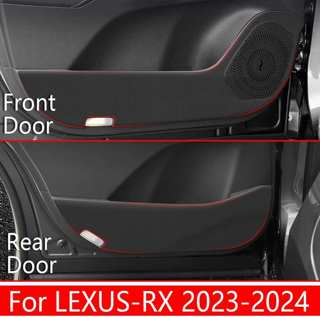 Car Door anti Kick Pad for 2023 2024 Lexus RX 350 350H 500H Accessories Protector Mat Dirty Collision Stickers Inner Decorative