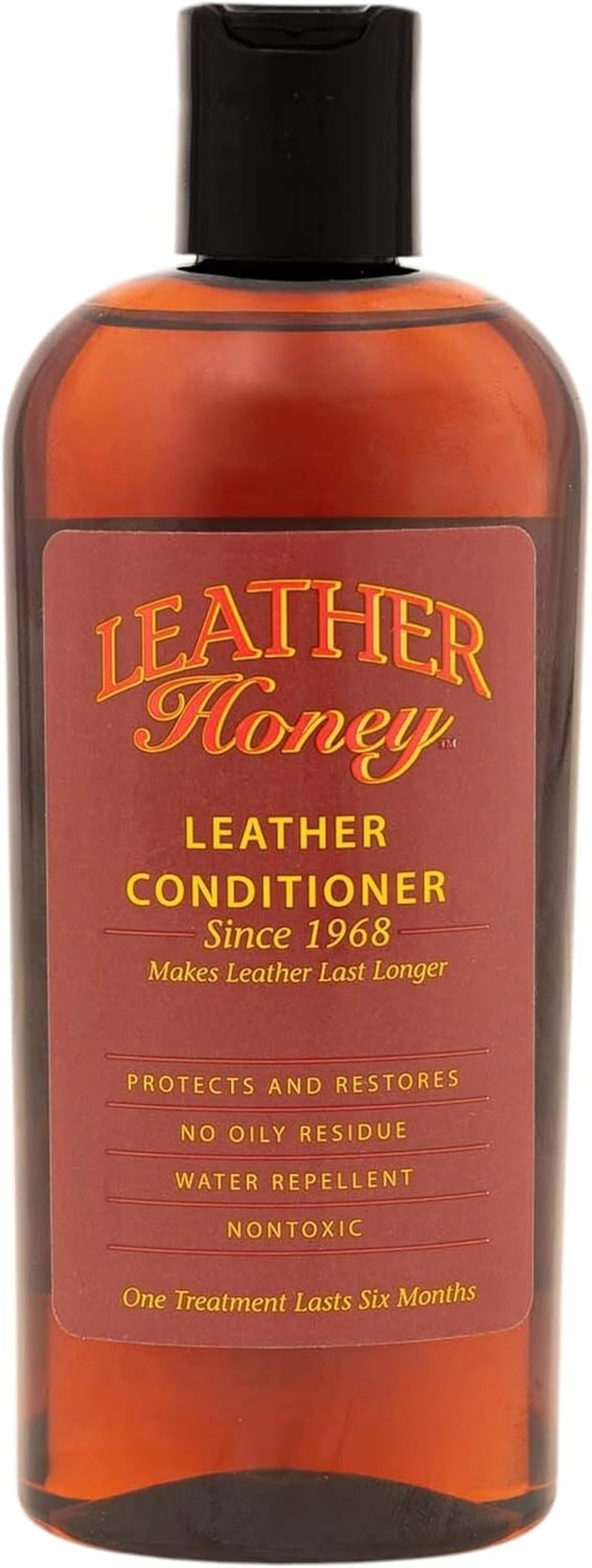 Leather Honey Leather Conditioner - Quality Leather Care, since 1968 - Leather Conditioner for Auto Interiors, Furniture, Shoes, Bags, Accessories & Apparel - 8Oz