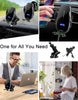 15W Fast Wireless Phone Charger, Car Wireless Phone Charger and Holder, Auto-Clamping Senser, 1000 Times Opening without Power, Suit for Car Office Kitchen, round Vent Friendly, Case Friendly