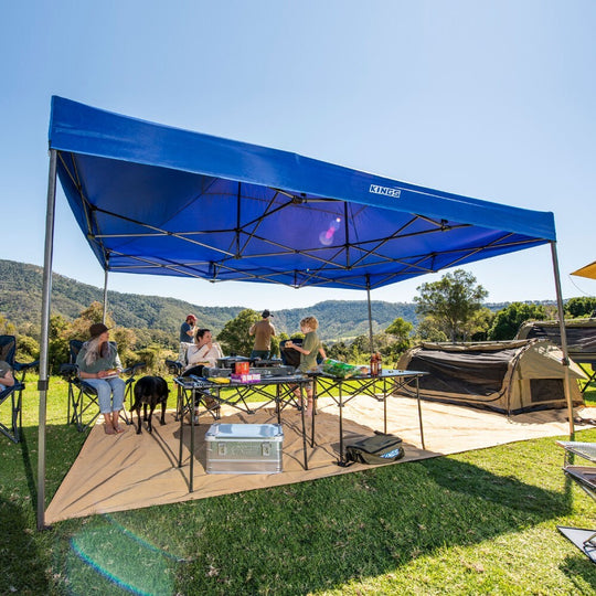 Kings 4.5 X 3 M Portable Gazebo Folding Pop up Heavy-Duty Steel Frame UPF50+