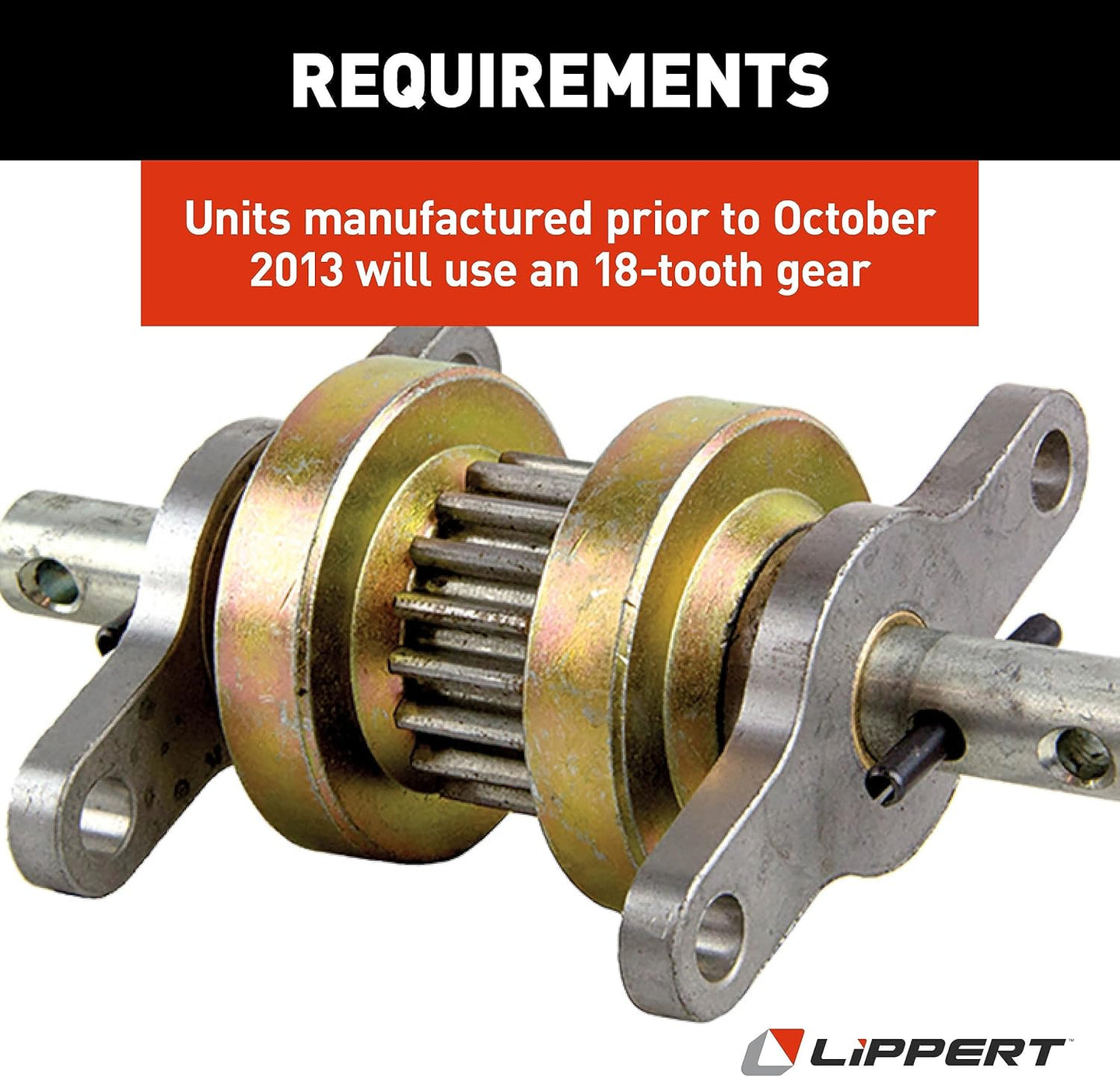 Lippert Components 123356 Heavy Duty RV Slide-Out Gear Pack with Steel Rollers 2.5" X 2.5"