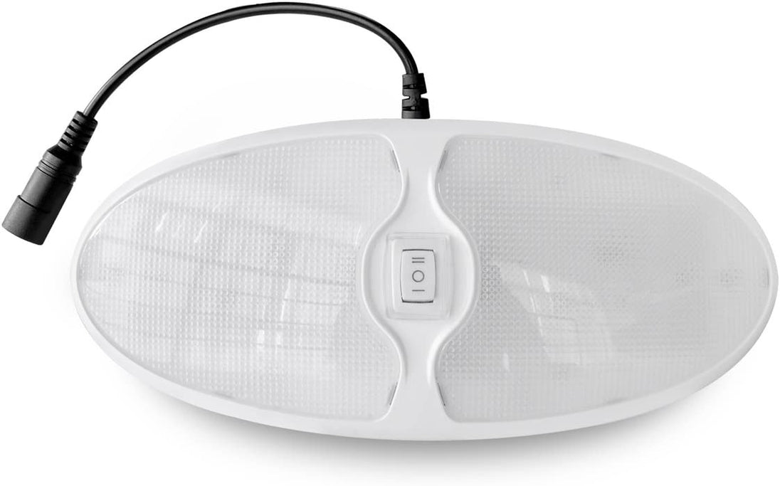 Dream Lighting 12V DC LED Camping Light Kit Tent down Awning Lamp for RV Motorhome Caravan Motorhome Outdoor Indoor Trailer Cool White/Amber Cigarette Connector Charge