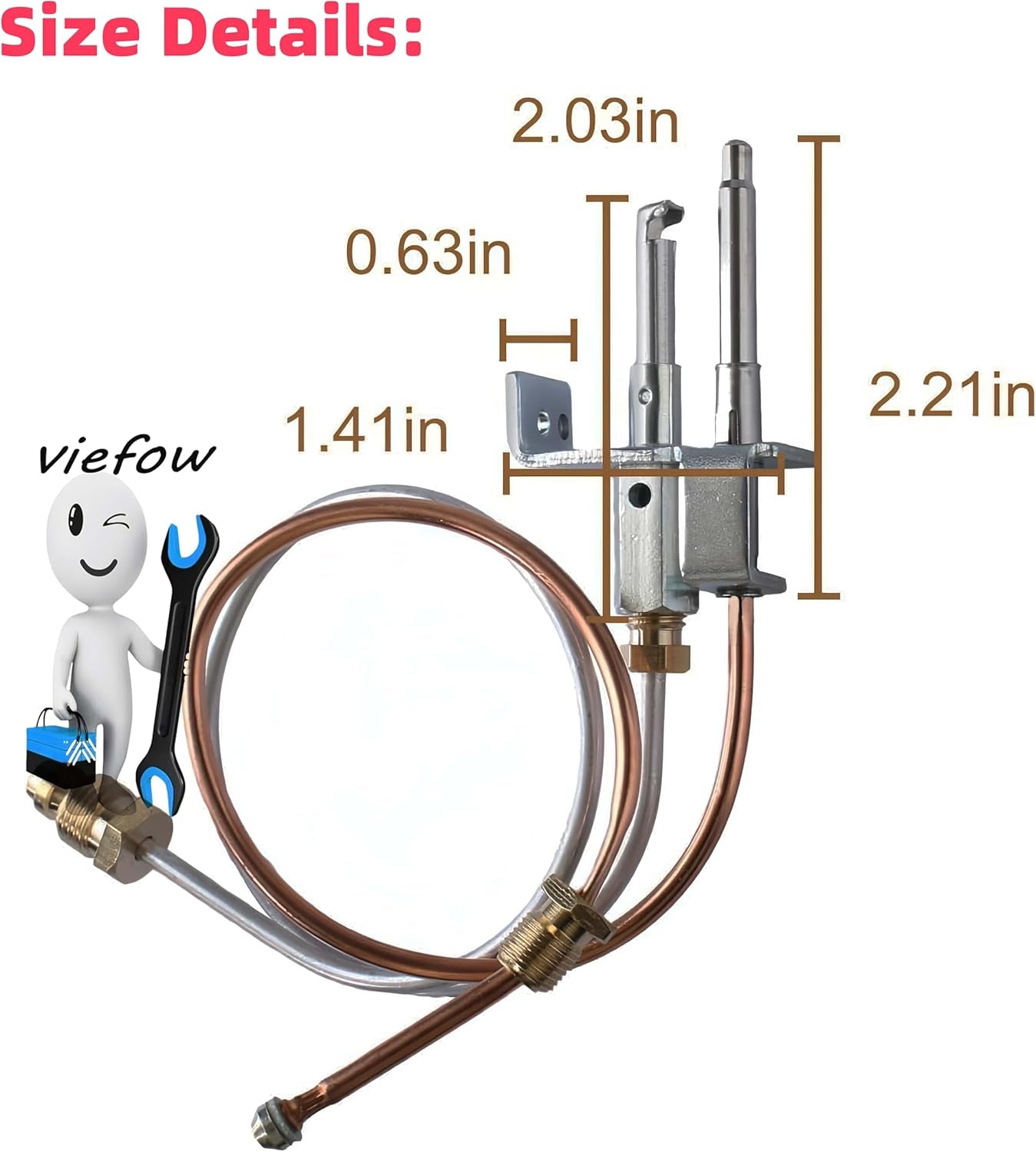 91603 Pilot Assembly Water Heater Parts for Rv/Camper/Trailer Atwood Jade