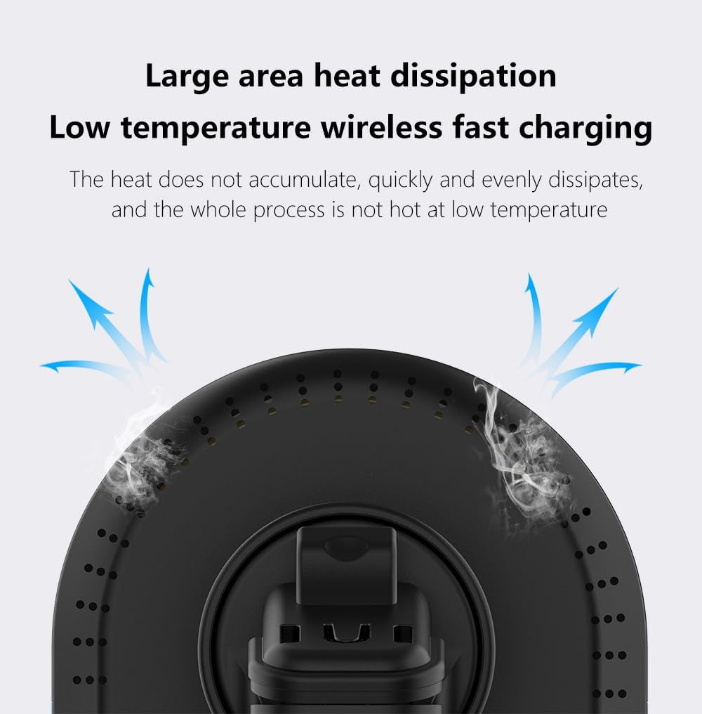 VORTEX BD8A15W Magnetic Wireless Car Charger for Iphone 12/12Mini/12Pro/12Pro Max/13Mini/13Pro/13Pro Max/14Pro/14Pro Max/15Pro/15Pro Max