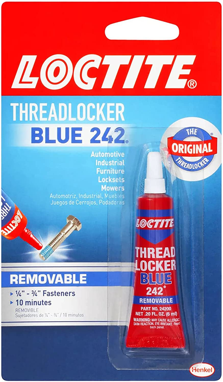 Henkel Loctite Blue 242 Threadlocker 6-Milliliter Tube (209728)