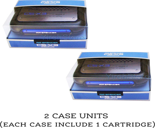 Yirehstore Air Freshener CS-X3 CSX3 Squash Air Spencer Freshener 2 Unit Cases (H4) & 2 Refills (C-10) Eikosha Japan Car Freshener