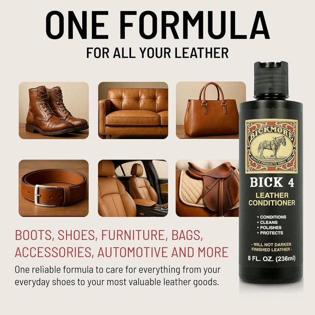 Bickmore Bick 4 Leather Conditioner 8 Oz Polish and Protect Leather Products