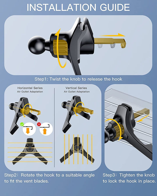 15W Fast Wireless Phone Charger, Car Wireless Phone Charger and Holder, Auto-Clamping Senser, 1000 Times Opening without Power, Suit for Car Office Kitchen, round Vent Friendly, Case Friendly