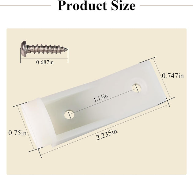 𝟐 𝐏𝐜𝐬 of 2002244008 Freezer Door Hinge Plate Replacement Part for Dometic 2002244008 & Instamatic 330019, Fits Dometic/Electrolux & Other Rv/Camper/Trailer 2-Way & 3-Way Refrigerator