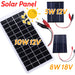 10W Solar Battery Charger with Carabiner 12V Solar Charger Polysilicon Solar Power Charger Portable for Outdoor Lamp Pump