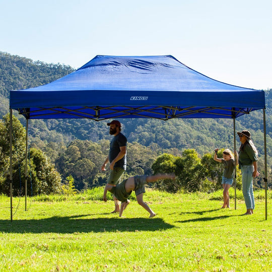Kings 4.5 X 3 M Portable Gazebo Folding Pop up Heavy-Duty Steel Frame UPF50+