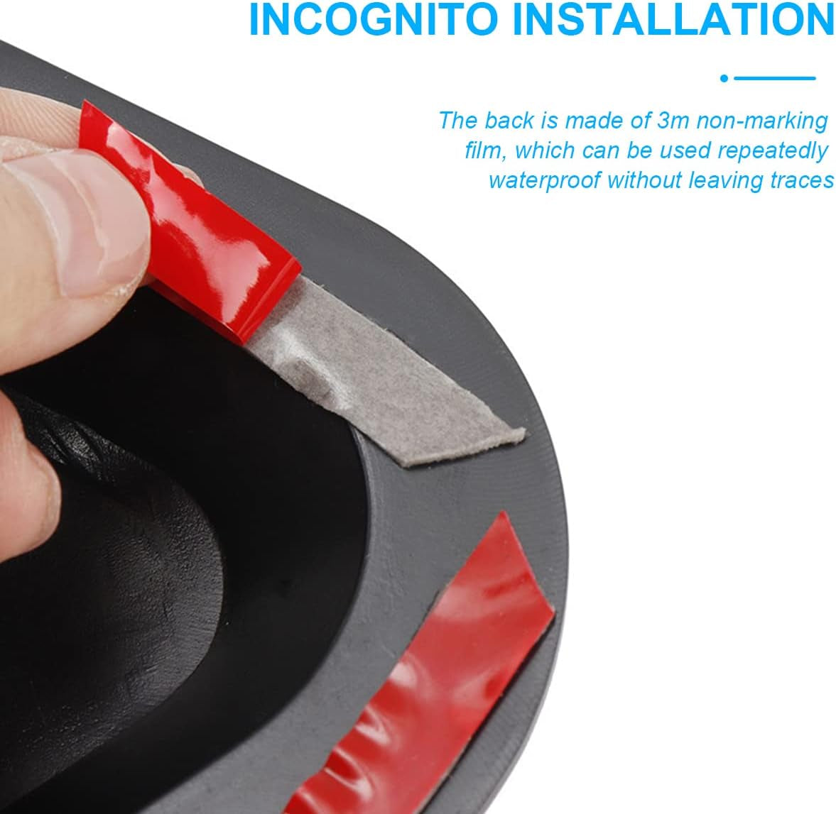 Blilo Car Hood Vents, 2PCS Universal Air Vents for Scoop, Bonnet Vent Intake Trim Cover (Black)