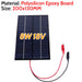 10W Solar Battery Charger with Carabiner 12V Solar Charger Polysilicon Solar Power Charger Portable for Outdoor Lamp Pump