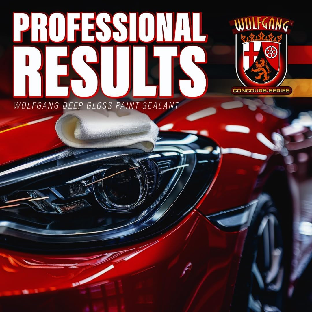 Wolfgang Concours Series WG-5500 Deep Gloss Paint Sealant, 16 Fl. Oz, Black