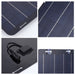 12W Solar Car Battery Charging Kit with Solar Charge Controller Polycrystalline Solar Panel Charger for Car RV Boat Motorcycle