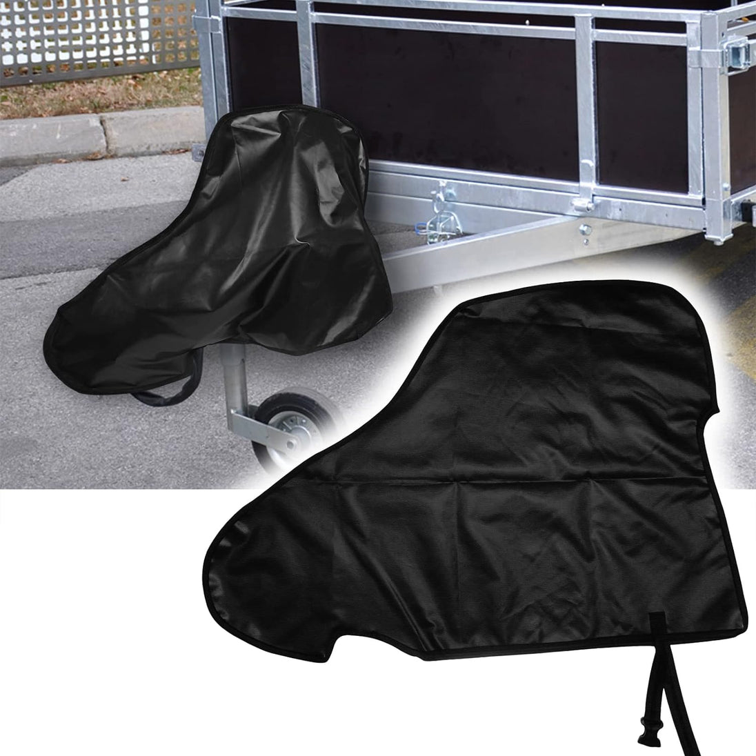 89X63Cm Caravan Hitch Cover, Universal Trailer Caravan Towing Hitch Cover anti Rain Snow Waterproof Dustproof Protector for RV Tow Coupling Lock