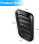 Blilo Car Hood Vents, 2PCS Universal Air Vents for Scoop, Bonnet Vent Intake Trim Cover (Black)