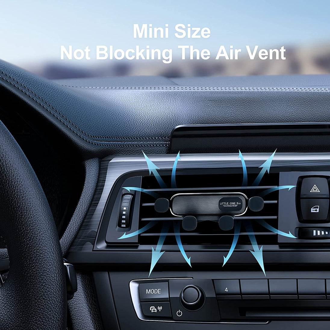 Air Vent Car Phone Holder, Harvcci Gravity Cradle Shakeproof Cell Phone Holder, Universal Compatible for Iphone Series Samsung Galaxy Series and All Other Smart Phones from 4.0-7.0 Inches