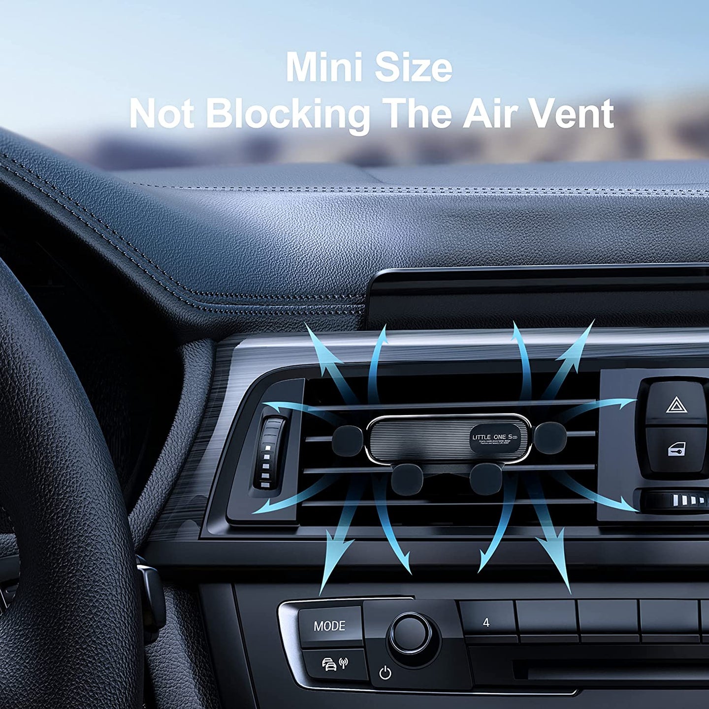 Air Vent Car Phone Holder, Harvcci Gravity Cradle Shakeproof Cell Phone Holder, Universal Compatible for Iphone Series Samsung Galaxy Series and All Other Smart Phones from 4.0-7.0 Inches