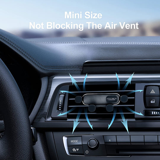 Air Vent Car Phone Holder, Harvcci Gravity Cradle Shakeproof Cell Phone Holder, Universal Compatible for Iphone Series Samsung Galaxy Series and All Other Smart Phones from 4.0-7.0 Inches