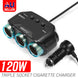 12V DC Car Cigarette Lighter Adapter 2Way Double Plug Socket Charger Splitter