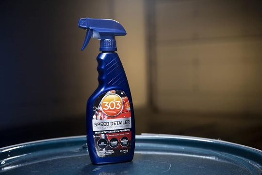 303 Products Speed Detailer - for All Exterior Automotive Surfaces - Instantly Shines and Protects Paint - Cleans between Washes - UV Protection, 16 Fl. Oz. (30216CSR) Packaging May Vary